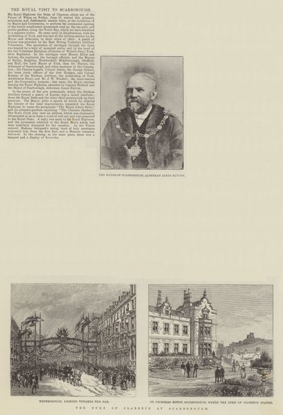 La visite royale à Scarborough - Frank Watkins